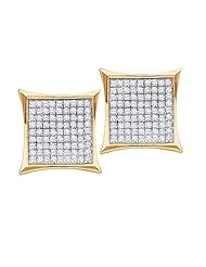 1.00CTW ROUND DIAMOND LADIES MICRO PAVE FASHION EARRINGS