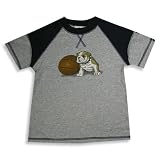 Dogwood - Toddler Boys Short Sleeve Tee Shirt, Grey, Navy