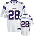 Adrian Peterson Jersey: Reebok White Replica #28 Minnesota Vikings Jersey - Medium