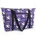 Northwestern Tote Bag Deluxe Northwestern Wildcats with COTTON FABRIC Surface and WATERPROOF LINING