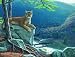 Mountain Lion Tracks 500pc Jigsaw Puzzle by Dan Christ