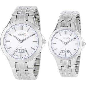 Steiner Unisex ST2251B018W/ST2151B020W Casual Jet Set Exclusive Watch Set