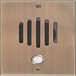 Panasonic KSU-Compatible Large Solid Brass Door Stations - Antique Brass Finish