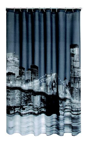 Duschvorhang Wannenvorhang Manhattan / New York incl. Ringe 180x180cm