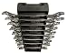 image and picture of Alden Wrench 56048 Ratching Plus Open-End 8 Piece Wrench SAE Set