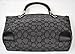 Coach Outlined Signature Small Kelsey in Black & Smoke