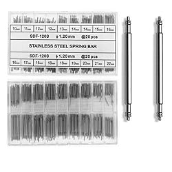 Watch Band Strap connecting Spring Bars Pins Stainless Steel Assortment by Size 1.20mm Tick