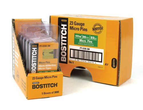 Bostitch PT-2330-3M 1-3/16-Inch 23 Gauge Pin (3000 per Box)
