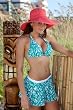 Tiki Girl; Flirt Skirt (All styles sold as separates; Bottom Only)