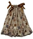 Flowersack 'Autumn Leaves' Baby brown dress birth-2 yrs