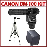 Canon DM 100 Directional Stereo Microphone for Canon Camcorder + Extra Camcorder Battery + Tripod Kit 5149IrSaTPL. SL160 Canon DM 100 Directional Stereo Microphone for Canon Camcorder + Extra Camcorder Battery + Tripod Kit