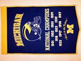 Michigan Wolverines (University of) - NCAA National Championship Banner