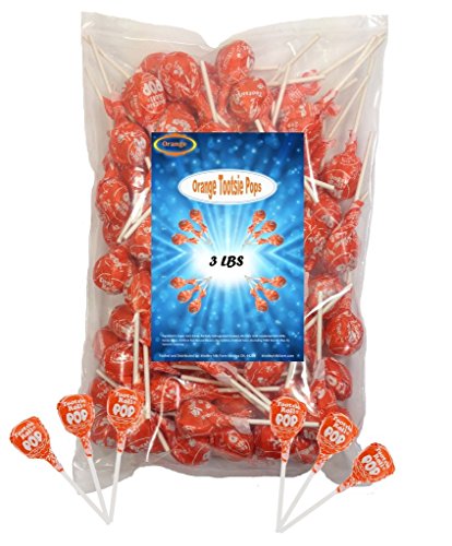 Orange Tootsie Roll Pops 3 Lbs