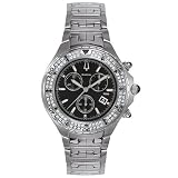 Accutron Diamond Watch Mens Val dIsere Diamond Chronograph Watch