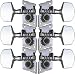 Musical Instruments : STEEL STRING TUNERS 3+3 ALL CHROME