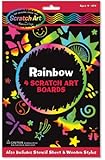 Melissa & Doug Rainbow Scratch Art Boards