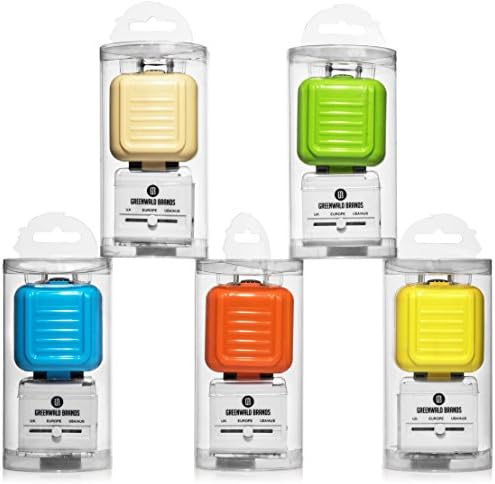 Greenwald's Premium International Power Adapter - Dual USB Wall Charger - Works in 150 Countries Including Europe, Hong Kong, Thailand, New Zealand and More