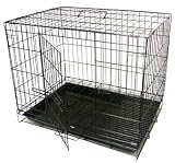 Pet Supplies : Dog and Cat Kennel Black - 24x17x20