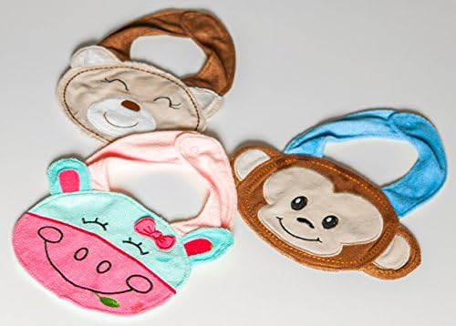 Baby Teething Bibs Gift Set, Cute Premium Cotton Fabric for Girls, Boys &amp; Unisex, 3 Pack