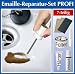 Küche & Haushalt : WENKO Profi Emaille Reparatur-Set 7-tlg. - weiss alpin - zum Ausbessern von Waschbecken, Dusche, Badewanne, Spüle oder Herd