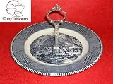 Royal China Currier & Ives Blue Hostess Tray