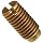Brass Vee Jewel Assembly Spring Loaded .175" Length , Angle 80 / 85 Degrees , Vee Depth .015" / .020" , #2-80 UNS-3A Thread
