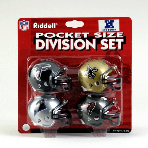 NFC South Division (4pc.) "Traditional" Pocket Pro NFL Helmet Set