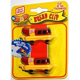 Oscar Mayer Wienermobile Bread Clips, Set of 2 (1 Unit) by Oscar Mayer
