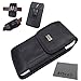 AISCELL Carrying Case Clip Holster for Pixel 9 Pro XL, Pixel 8 Pro,Pixel 7 Pro, Pixel 7, Pixel 6 Pro,Pixel 6,Pixel 4 XL,Rugged Black Denim Case w/Secure Metal Belt Clip and Carabiner (Fit Cover on)