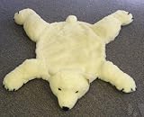White Faux Polar Bear Area Throw Rug