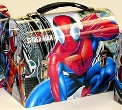Spider-Man Workman Carry All Domed Tin Lunch Box