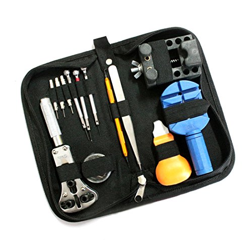 MLXGER® Professional Watch Repair Tool Kit Set, Antimagnetic Screwdriver, Portable Tool Kit, Perfect Kit Watchmaker