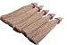 KONMAY 2pcs 3.8'(9.5cm) Soft Khaki Handmade Craft Tassels with Small Hanging Loop