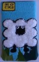NEW MOCK SOCK SHAGGY SHEEP BLUE/GREEN/WHITE UNIVERSAL CAMERA CASE FOR SONY FUJI CANON HP SONY OLYMPUS NINTENDO DS LITE DSi PSP