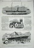 1850 Steam Packet Ship Majestychurch Sheffield Paris