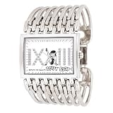 Montre analogique Noir & Blanc cadran rectangulaire, bracelet Metal. BET011. BETTY BOOP