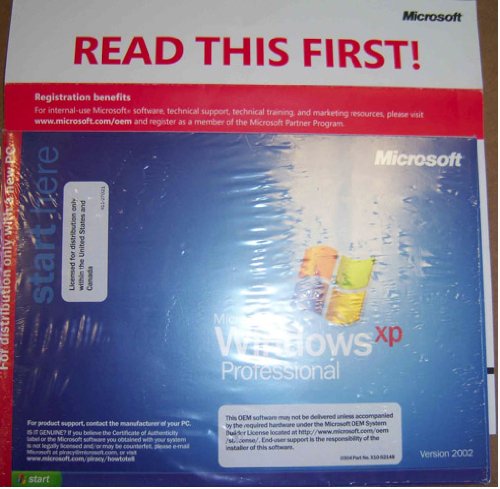 Microsoft Windows Xp Professional Full Edition SP3