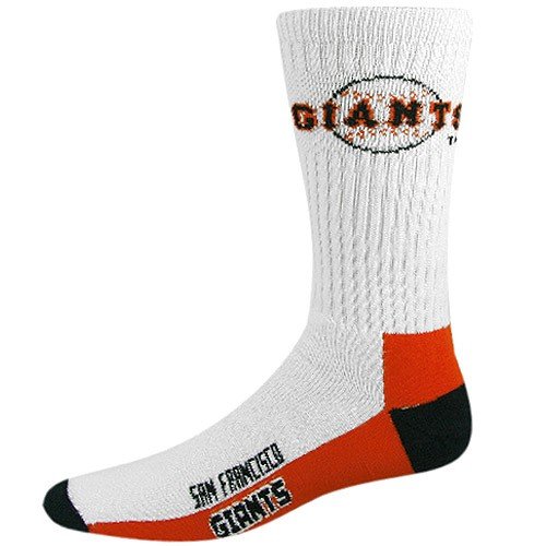 San Francisco Giants White Tri-Color Team Logo Tall Socks