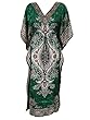 Womens Kaftan Caftans Green Lounger Coverup Cruise Resort Wear