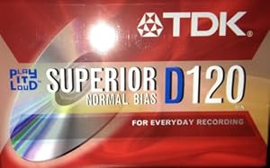 TDK Superior D120 Normal Bias Audio Cassetes - Case of 100 [120 Minutes]