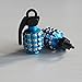 Suriel(TM) 4 Pcs Blue Cool Grenade Shaped Motorcycle Bike Car Tire Tyre Valve Caps