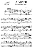 Bach J.S. French Suite No. 1 in D Minor: Instantly download and print sheet music