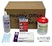 Protects your staff during flu season, for around $10.00 a person Box is easily stored in a safe place until required All packaging and instructions provided in English and Spanish Protects an office of 25 people