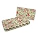 Womens Spring Flower Thick Fatty Flat Wallet w/ Checkbook Holder in Choice of Colors