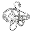14K White Gold Diamond Ring - 0.33 Ct.