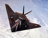 F117-A Stealth Fighter (In Air) Art Poster Print - 19x13