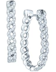 0.52CTW DIAMOND FASHION HOOPS