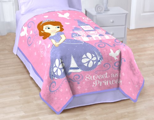 Disney Sofia The First Sweet Princess Coral Fleece Blanket