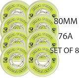 HYPER Inline Wheels TRINITY TRI-POUR 80mm 76a x8 ROLLER HOCKEY INDOOR