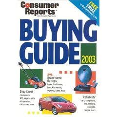 Buying Guide 2003 (Consumer Reports Buying Guide)